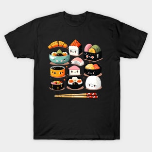 Japanese Food Sushi Anime T-Shirt